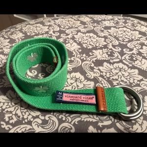 Boys Vineyard Vines Shamrock Embroidered belt